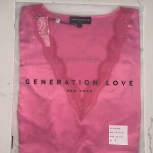 Generation Love Lipstick Pink Lace Tank